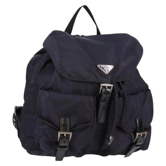 PRADA Backpack Nylon Purple Silver Auth 129478V - Picture 1 of 16